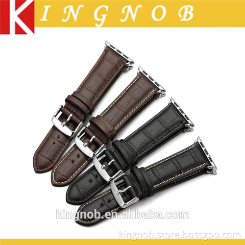 22mm 24mm Adaptor Watch Band Sliver Pin Buckle Strap For Apple iWatch 38mm 42mm